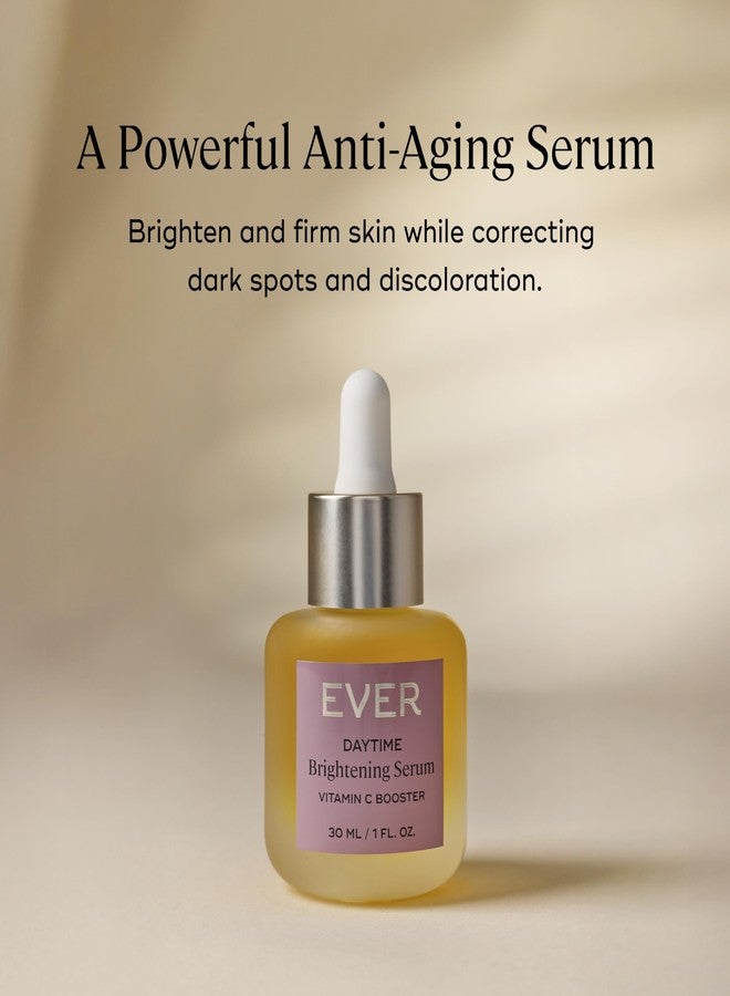 سيروم إيفر النهاري لتفتيح البشرة - 10% فيتامين سي + حمض الهيالورونيك معزز للإشراق، يستهدف البقع الداكنة وعدم توحد لون البشرة، نباتي ونظيف (1 أونصة / 30 مل) - Image 2